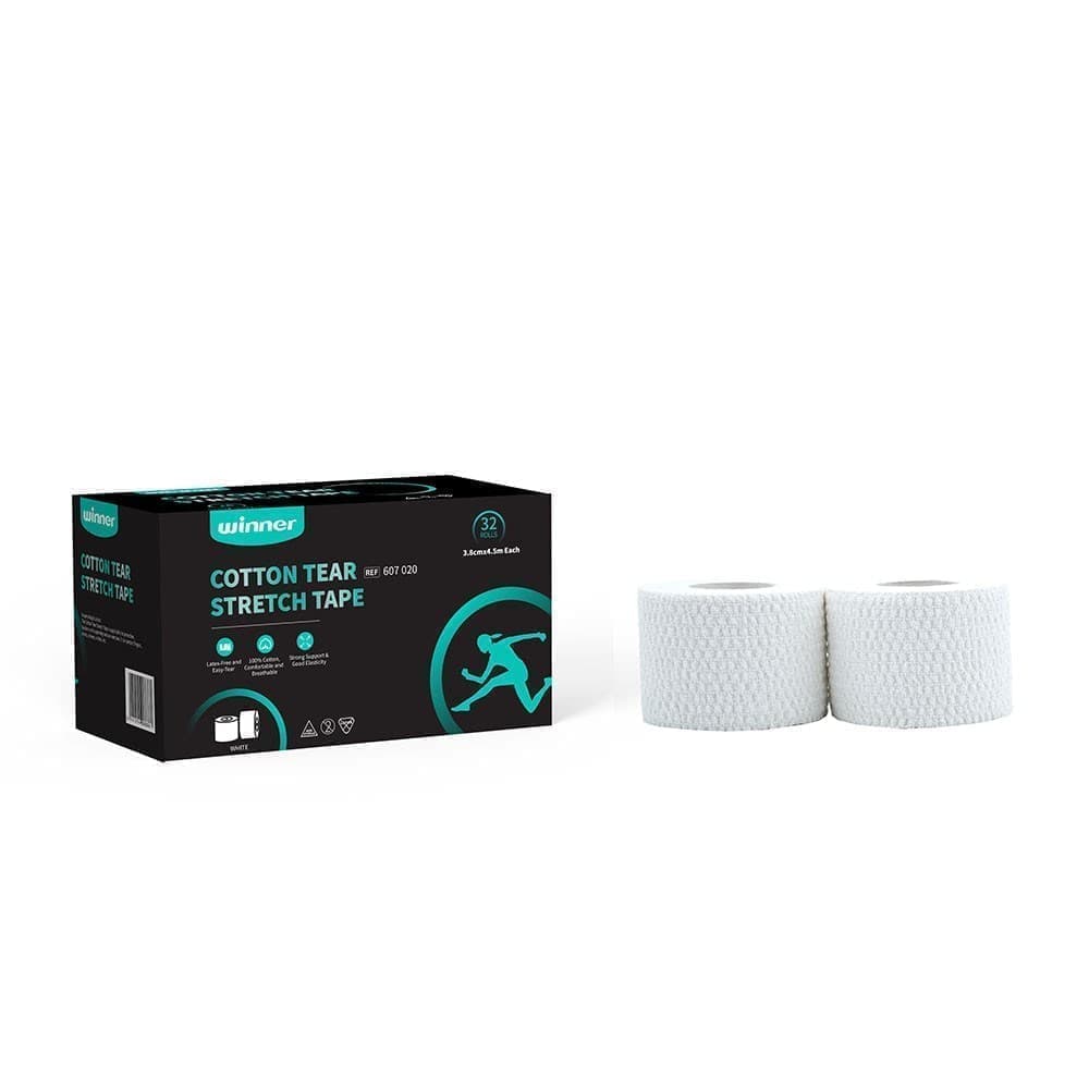 

Winner ZINC OXIDE ADHESIVE TAPE 3,8см x 4,5м Тейп жесткий (32 шт), Белый, 607020
