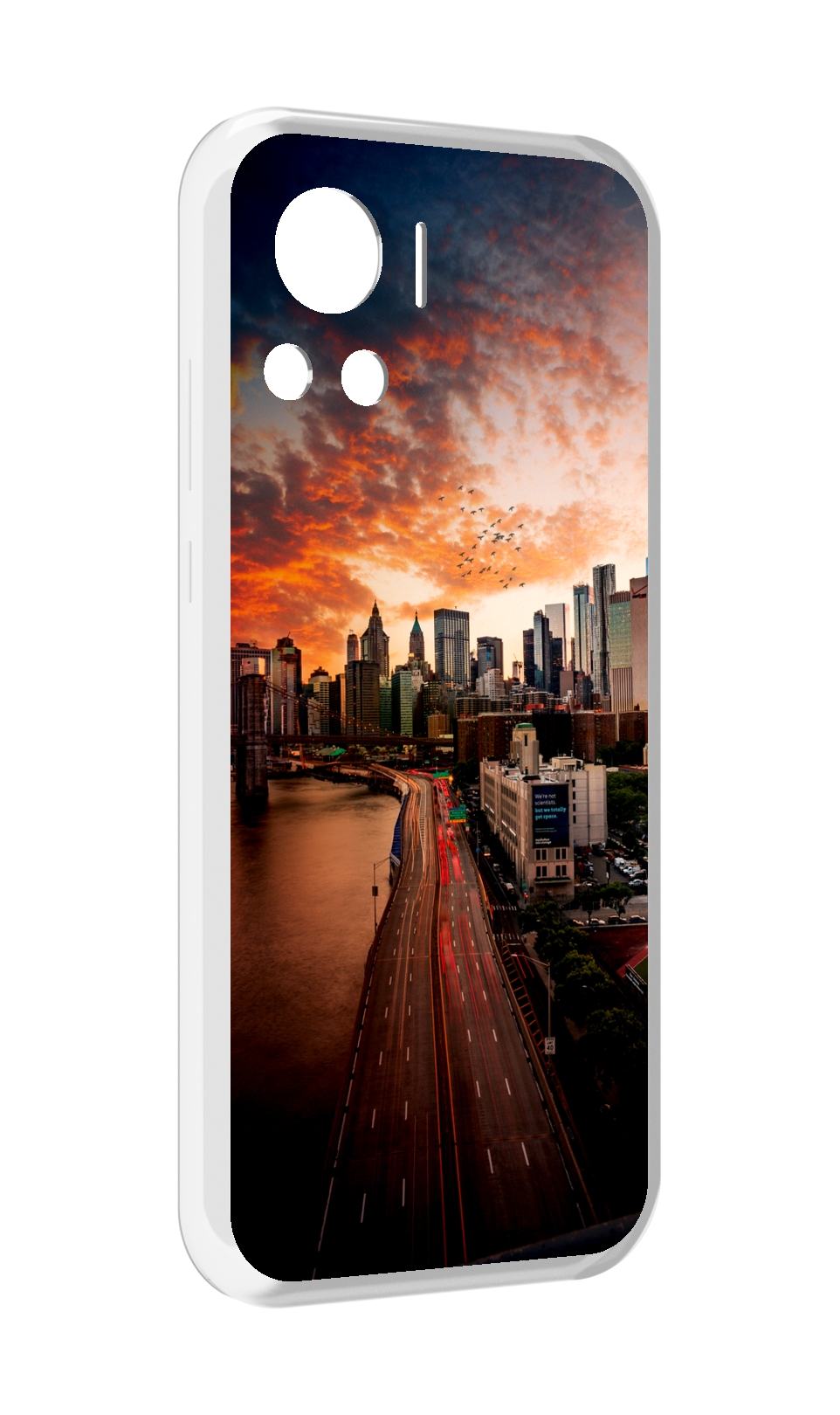

Чехол MyPads американский город фото для Motorola Edge 30 Ultra, Прозрачный, Tocco