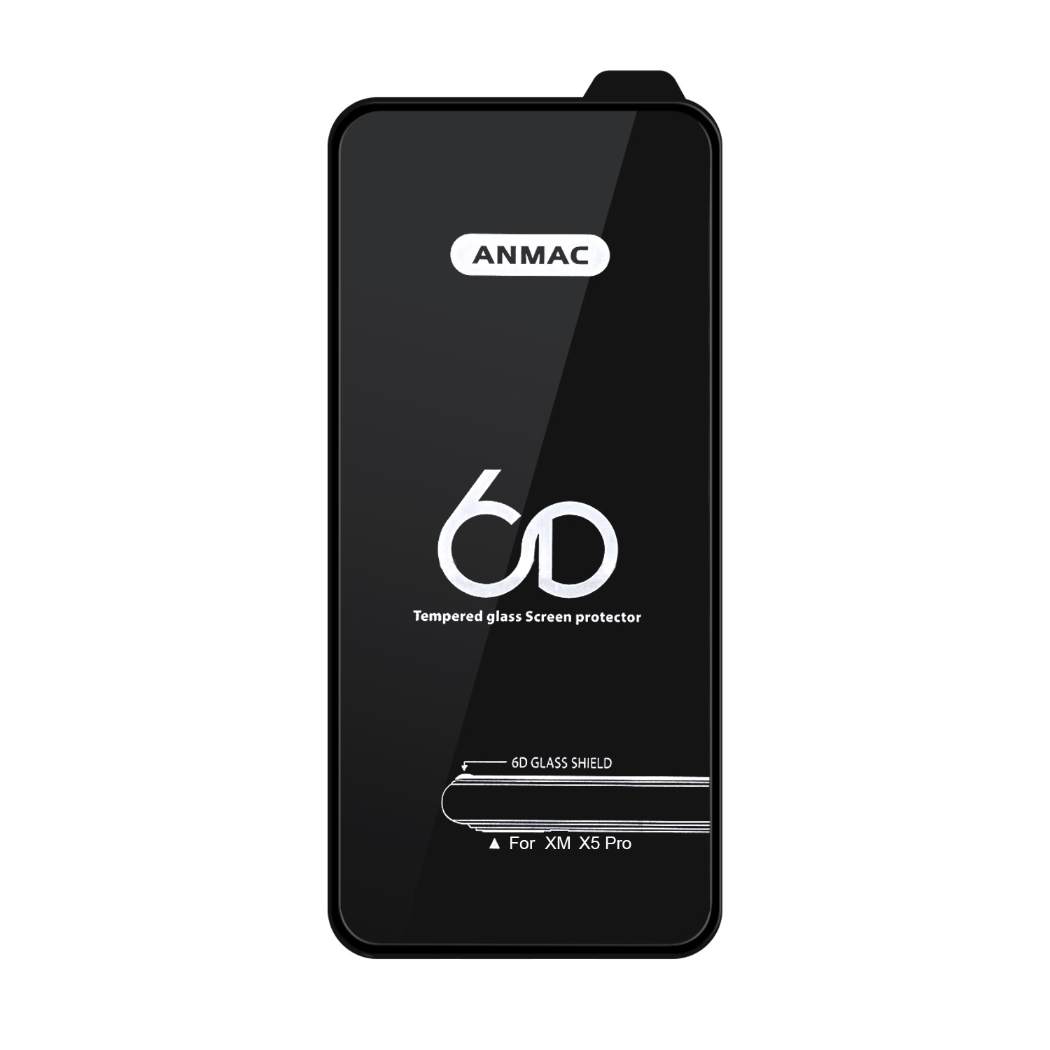 Защитное стекло для Xiaomi Poco X5 Pro Anmac 6D Black (IS970117)