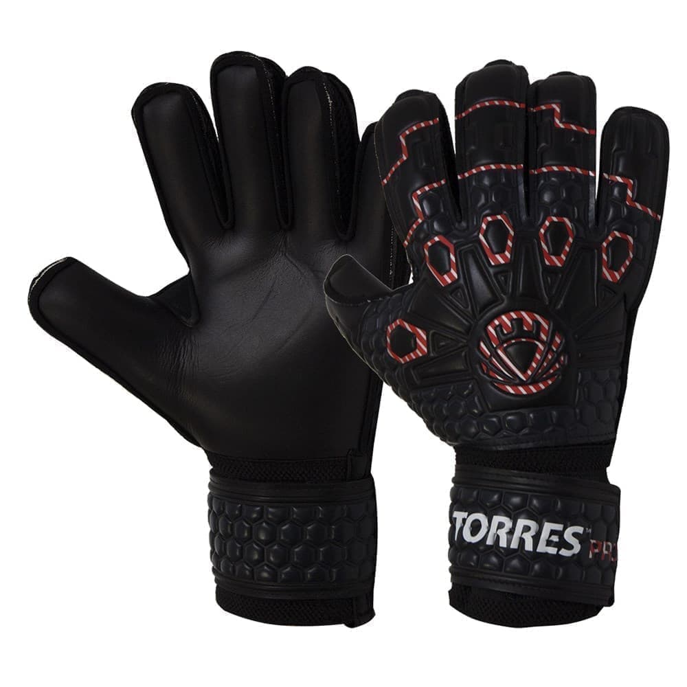 Torres PRO Перчатки вратарские Черный/Белый/Красный 8