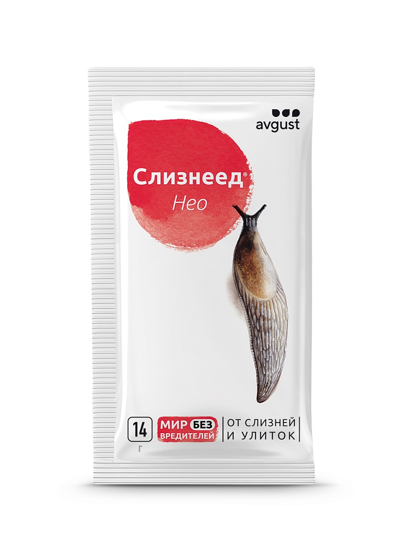 

Средство от слизней и улиток AVGUST Слизнеед Нео 10 упаковок по 28 г, Слизнеед Нео