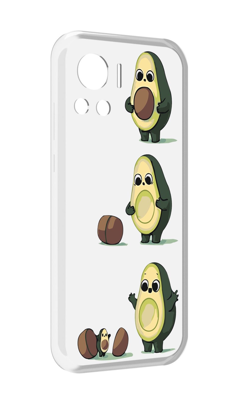 

Чехол MyPads авокадо-с-малышом для Motorola Edge 30 Ultra, Прозрачный, Tocco