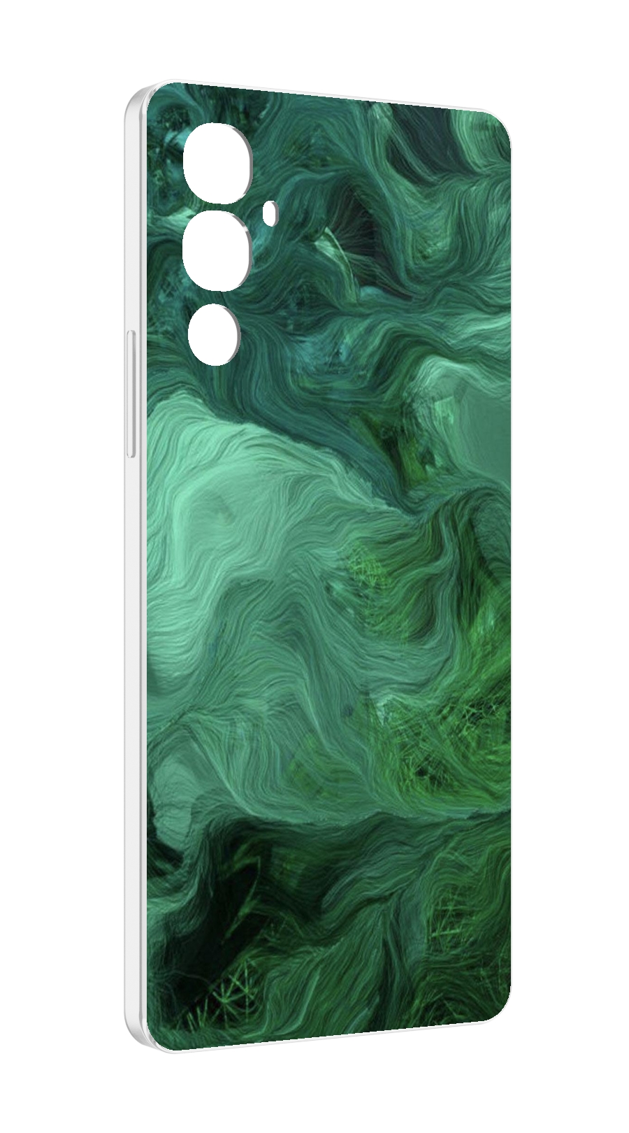 

Чехол MyPads зеленые нити для Tecno Pova 4, Прозрачный, Tocco