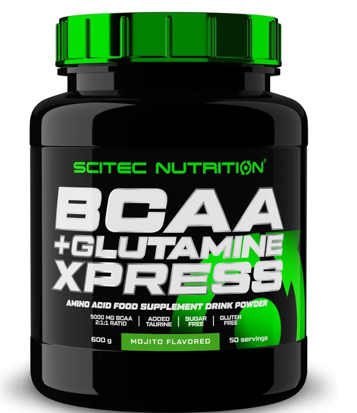 фото Scitec nutrition bcaa + glutamine xpress 600 г мохито