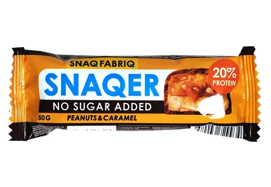 

Протеиновые батончики Snaq Fabric Snaqer в шоколаде, арахис и карамель, 30 шт по 50 г, Snaq Fabric Snaqer батончик в шоколаде 50 г (коробка 30 шт)