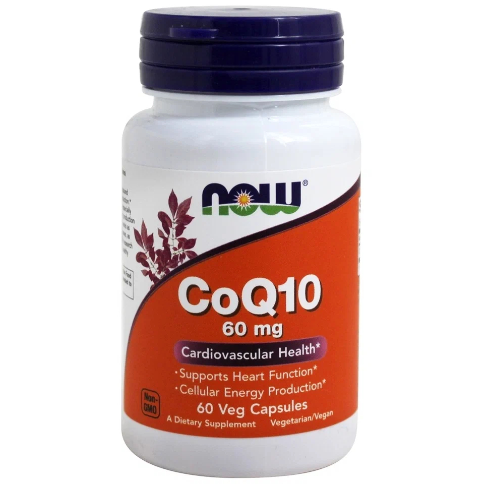 NOW CoQ10 60 mg, CoQ10 NOW 60 mg капсулы 60 шт.  - купить