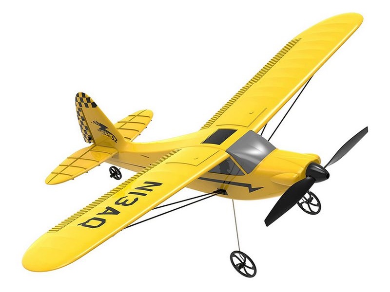 Радиоуправляемый самолет Volantex RC Sport Cub 400мм (желтый) 2.4G 3ch LiPo RTF with Gyro радиоуправляемый самолет volantex rc f22 400мм 4ch lipo rtf 24g exa76107r