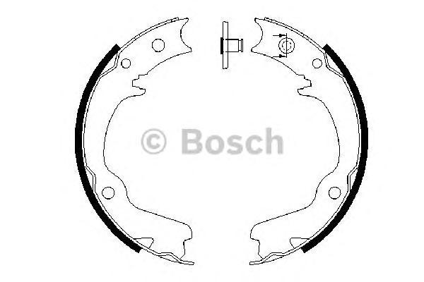 

Комплект тормозных колодок BOSCH 0986487681