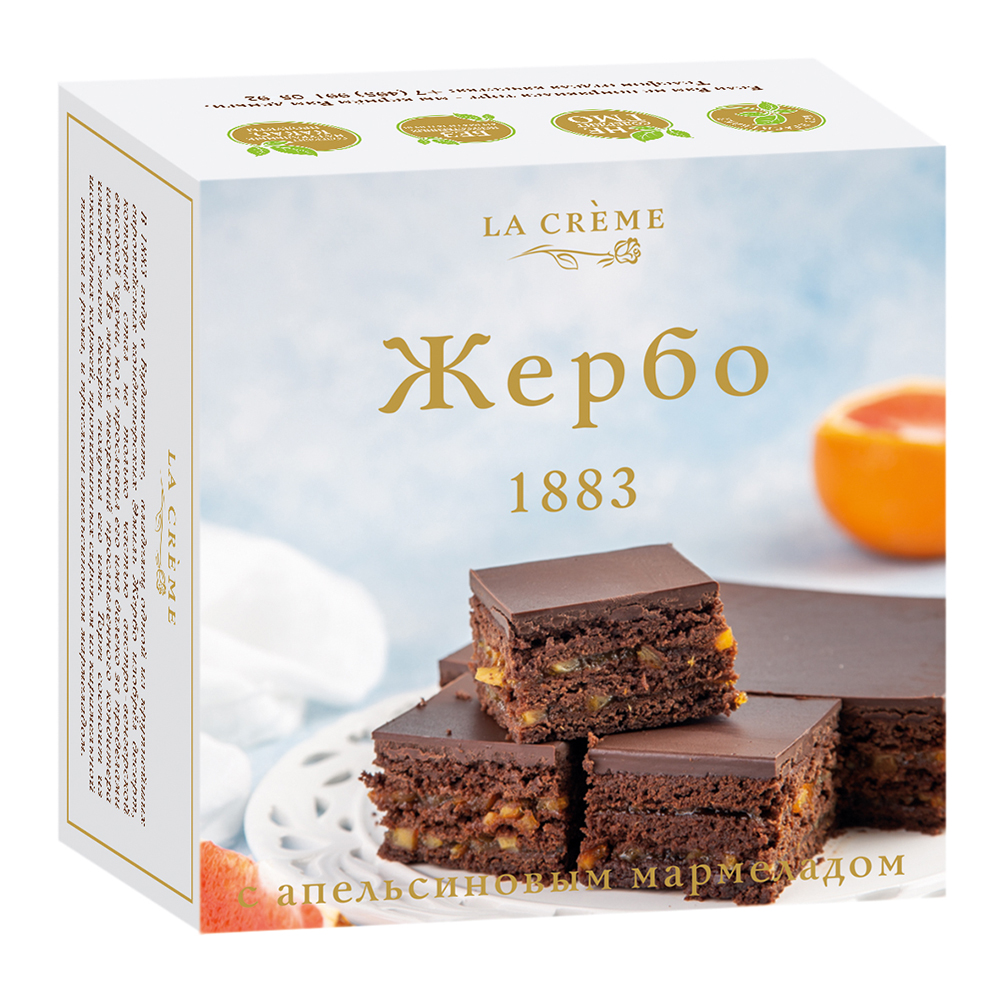

Торт la creme/ла крем жербо с апельс.мармелад 400г