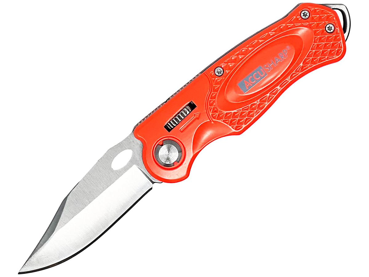 Нож складной AccuSharp Folding Sport Knife нержавеющая сталь рукоять алюминий оранжевый 2739₽