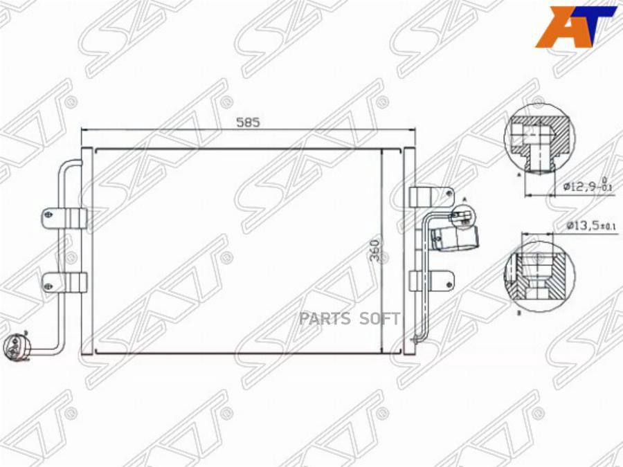 

Радиатор Кондиционера Vw Beetle 98-10 Sat арт. ST-VW99-394-0