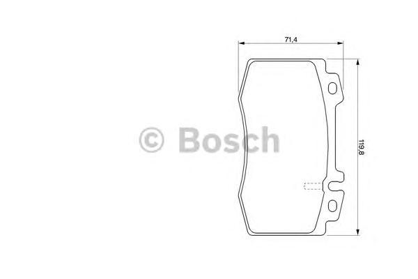 

Комплект тормозных колодок BOSCH 0986424705