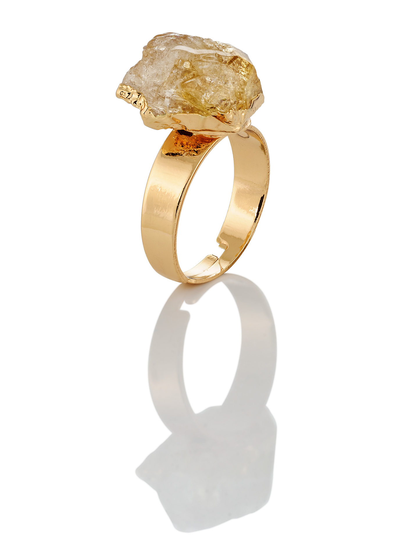 Кольцо из бижутерного сплава 1/33 edition 424210146, цитрин