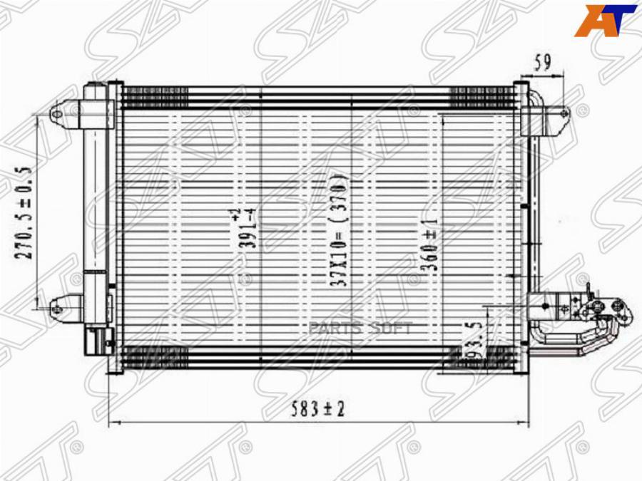 

Радиатор Кондиционера Audi A3 96-13 / Skoda Octavia 96-13 / Volkswagen Golf 03-16 / Jetta