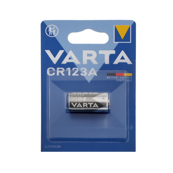 

Батарейка литиевая Varta Professional, CR123A (DL123A)-1BL, для фото, 3В, блистер, 1 шт.