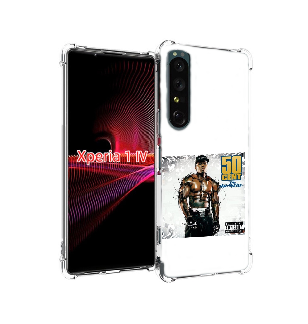 

Чехол задняя-панель-накладка-бампер MyPads 50 Cent - The Massacre для Sony Xperia 1 IV ..., Прозрачный, Tocco