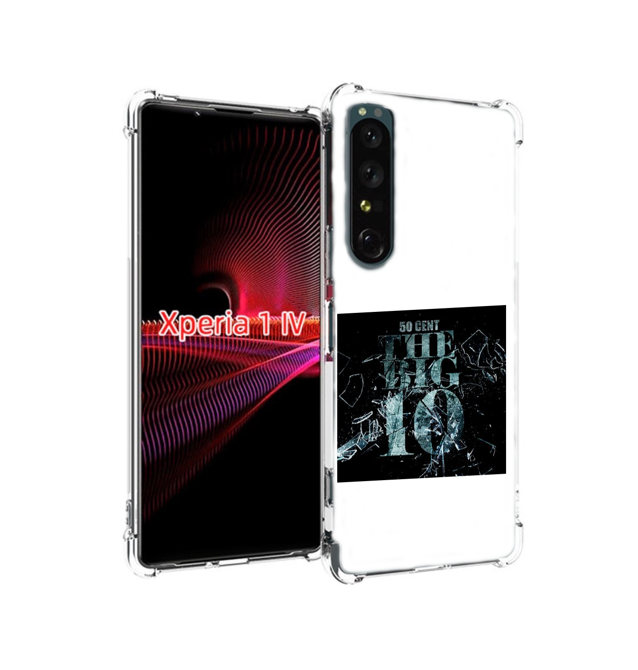

Чехол накладка MyPads 50 Cent - The Big 10 для Sony Xperia 1 IV, Прозрачный, Tocco