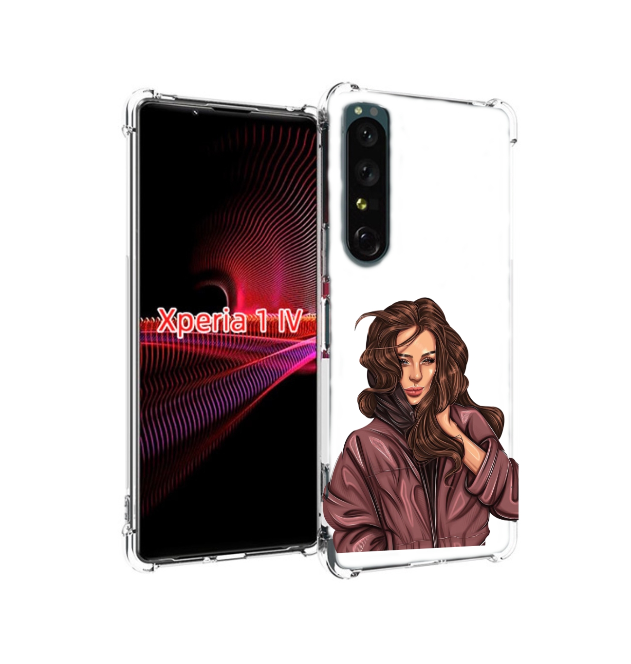 

Чехол накладка MyPads Арт рисунок девушки для Sony Xperia 1 IV, Прозрачный, Tocco