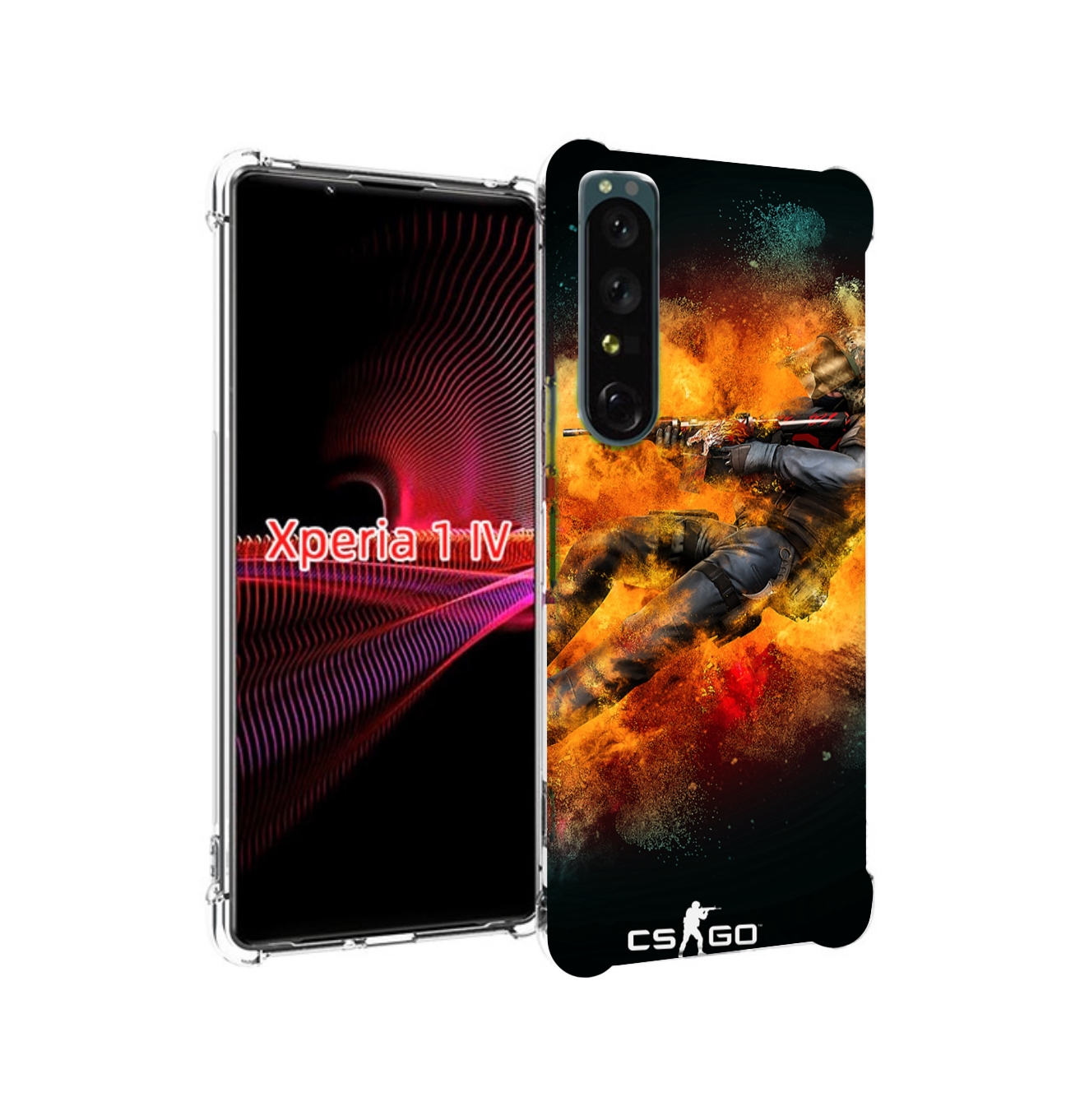 

Чехол накладка MyPads CS-go Контр-террорист для Sony Xperia 1 IV, Прозрачный, Tocco