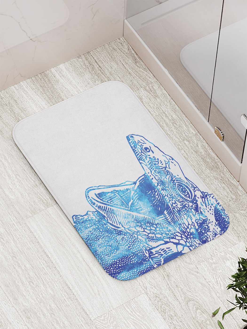 

Коврик противоскользящий для ванной, сауны, бассейна, 77х52 см bath_78802 JoyArty