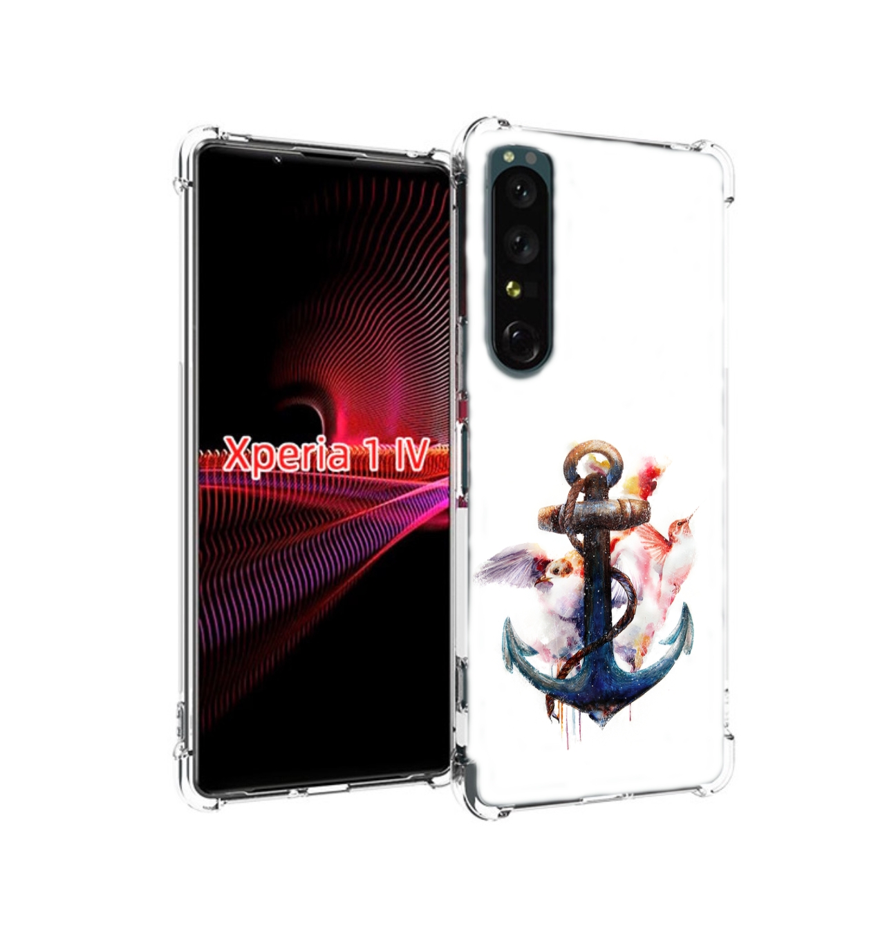 

Чехол накладка MyPads якорь с птицами для Sony Xperia 1 IV, Прозрачный, Tocco