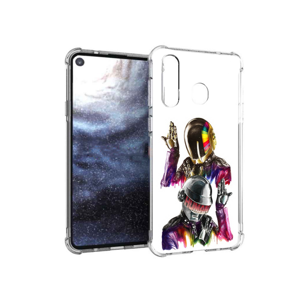 

Чехол MyPads Tocco для Samsung Galaxy A8s диско космонавты (PT124633.501.329), Прозрачный, Tocco
