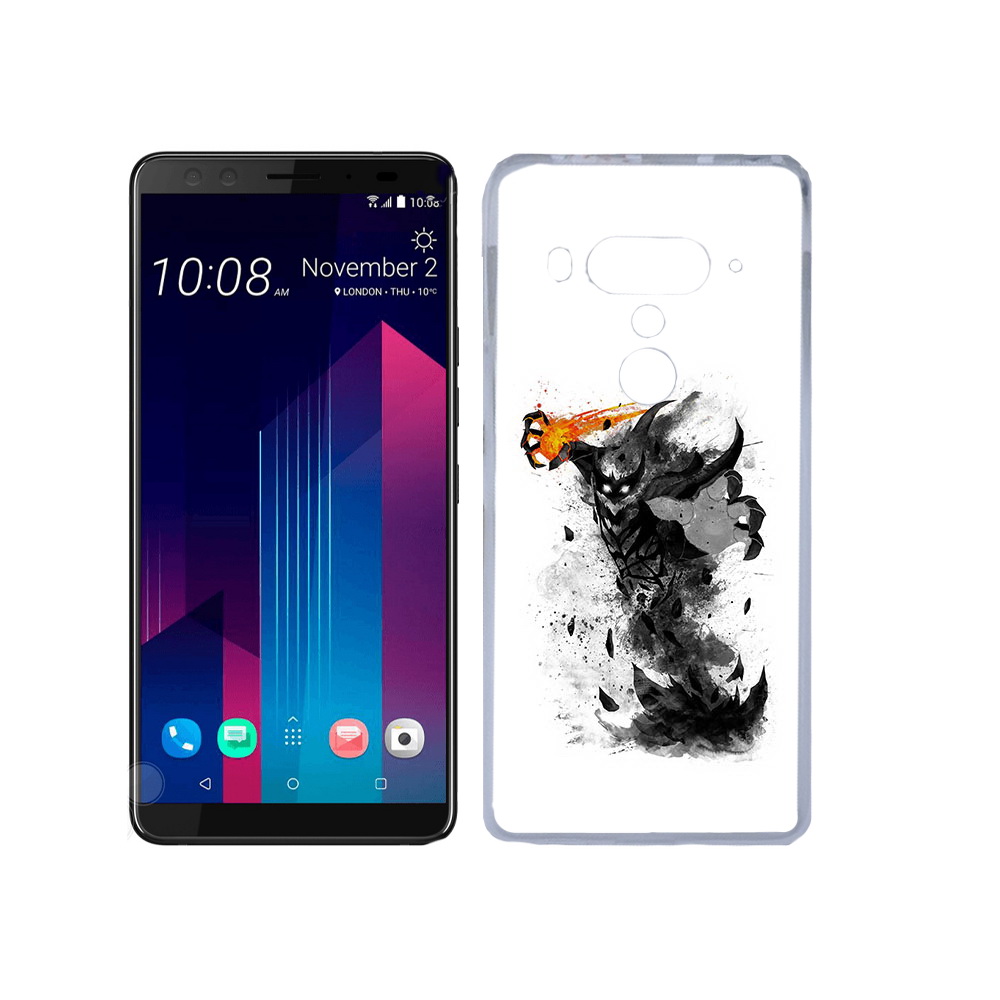 

Чехол MyPads Tocco для HTC U12+ nevermore черно белый, Прозрачный, Tocco