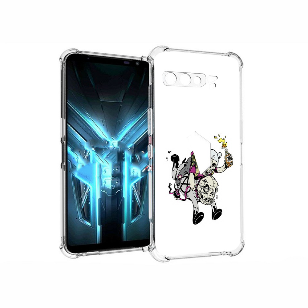 

Чехол MyPads Tocco для Asus ROG Phone 3 время приключений скелеты, Прозрачный, Tocco