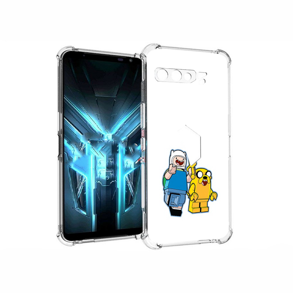 

Чехол MyPads Tocco для Asus ROG Phone 3 время приключений лего, Прозрачный, Tocco