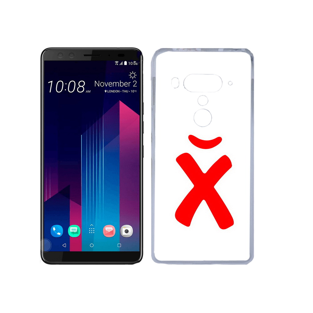 

Чехол MyPads Tocco для HTC U12+ абстракция буква х, Прозрачный, Tocco