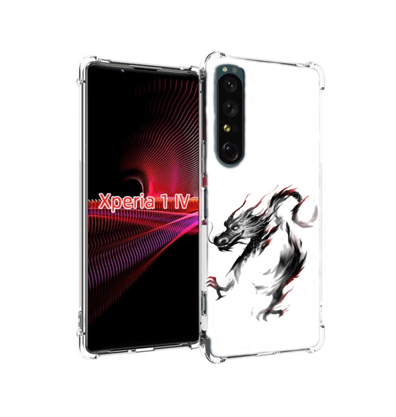 

Чехол накладка MyPads черный дракон для Sony Xperia 1 IV, Прозрачный, Tocco