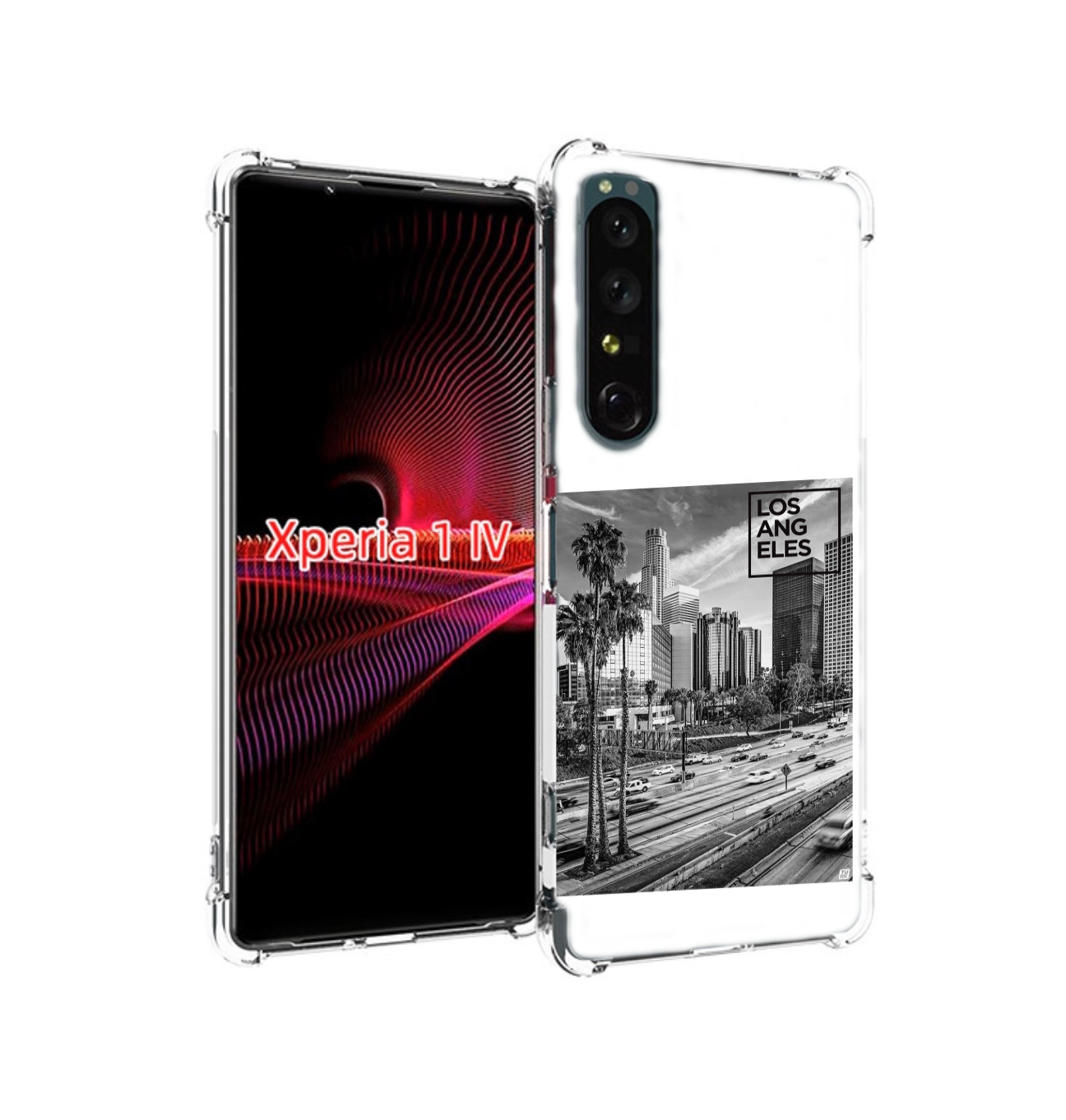 

Чехол накладка MyPads черно белый лос анджелес для Sony Xperia 1 IV, Прозрачный, Tocco