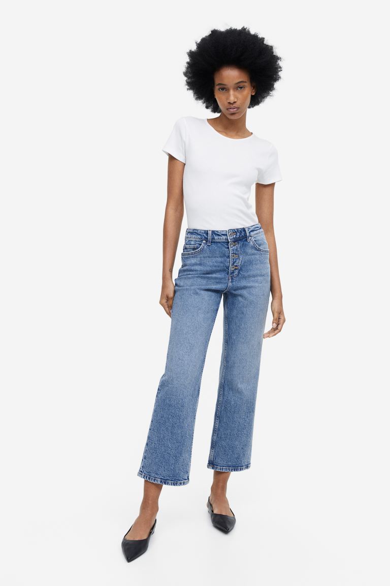 

Джинсы женские H&M 1139517001 голубые 48 EU (доставка из-за рубежа), Голубой, 1139517001