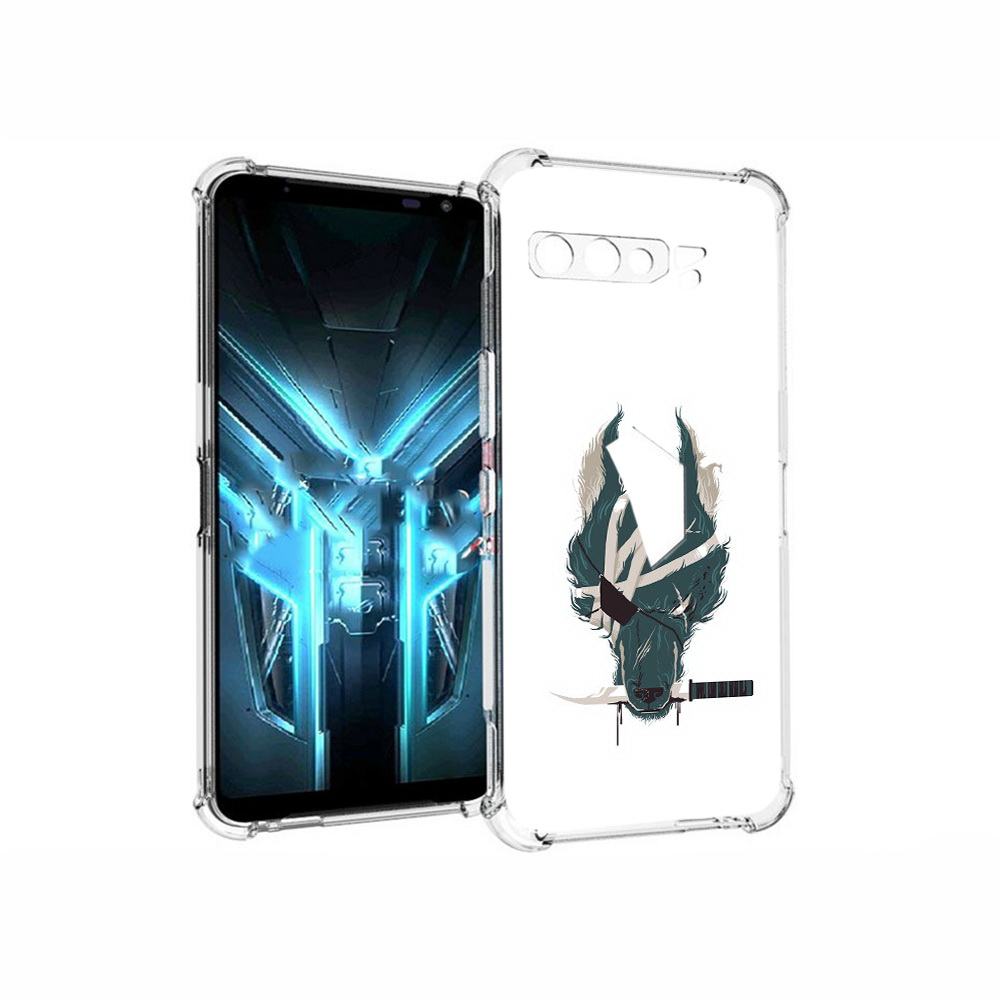 

Чехол MyPads Tocco для Asus ROG Phone 3 волк-разбойник, Прозрачный, Tocco