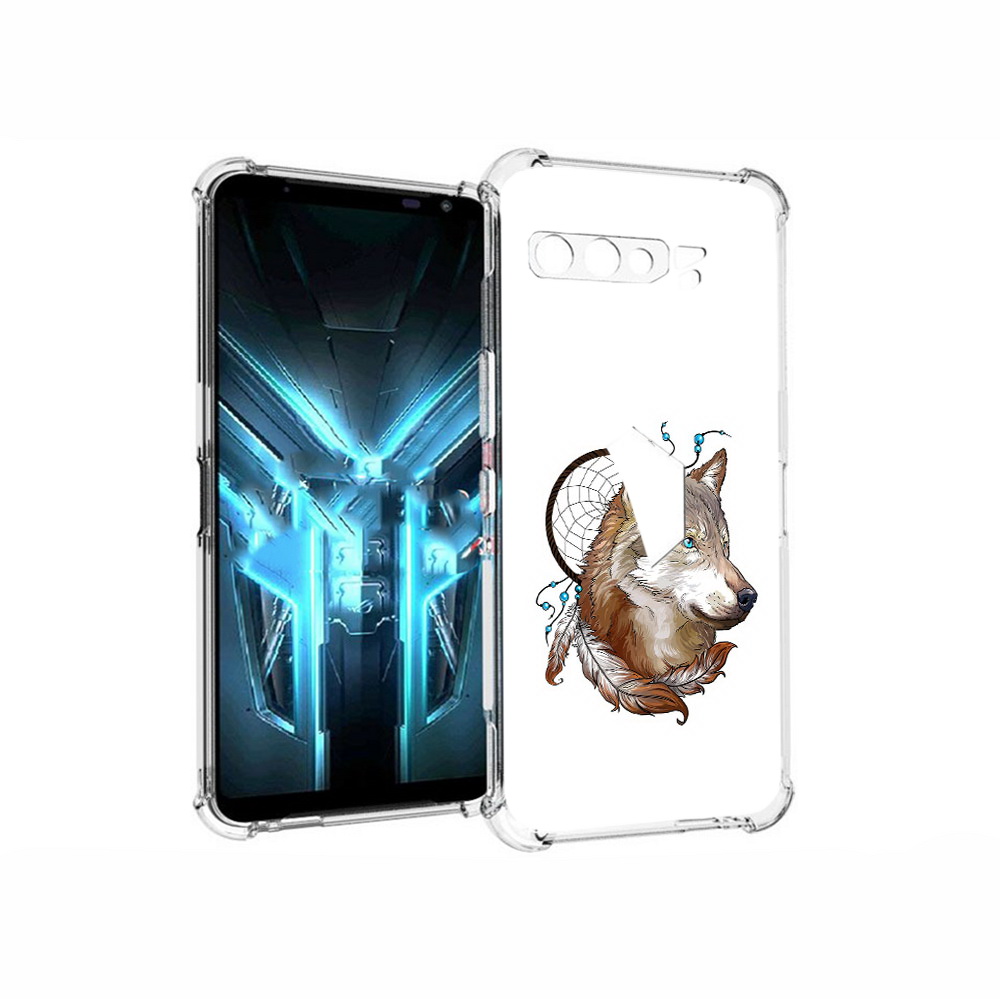 

Чехол MyPads Tocco для Asus ROG Phone 3 волк и ловец снов, Прозрачный, Tocco