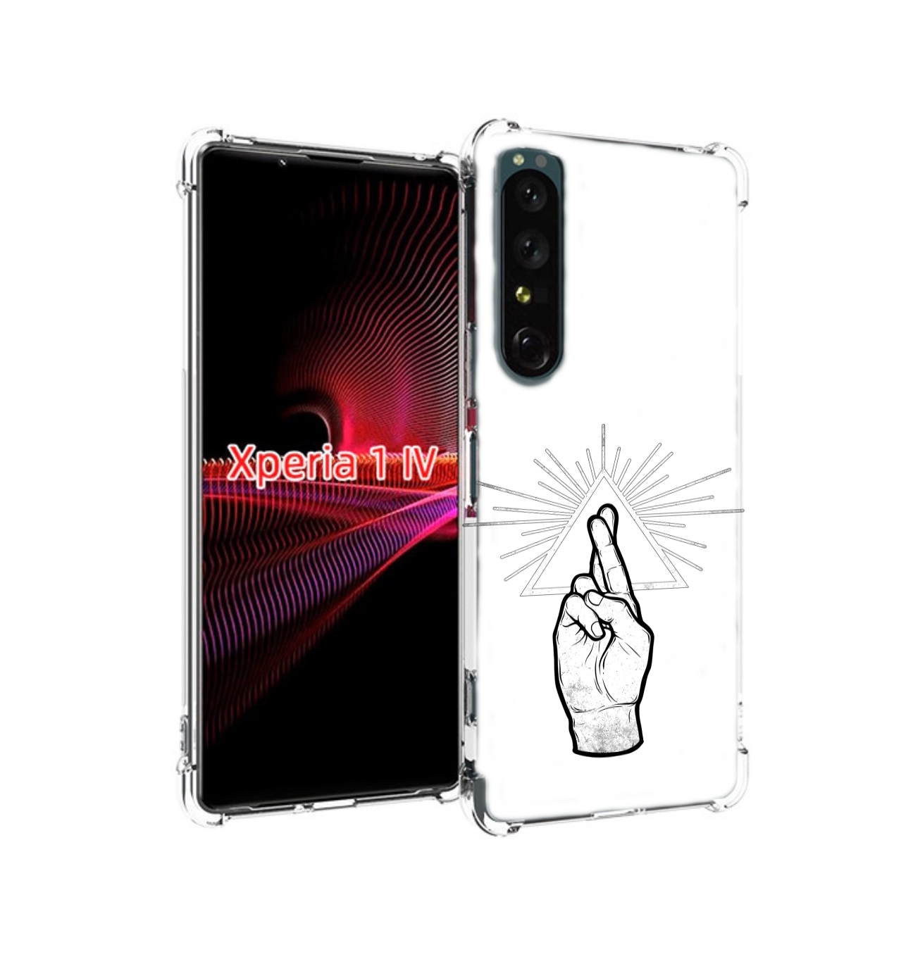 

Чехол накладка MyPads черно белая рука для Sony Xperia 1 IV, Прозрачный, Tocco