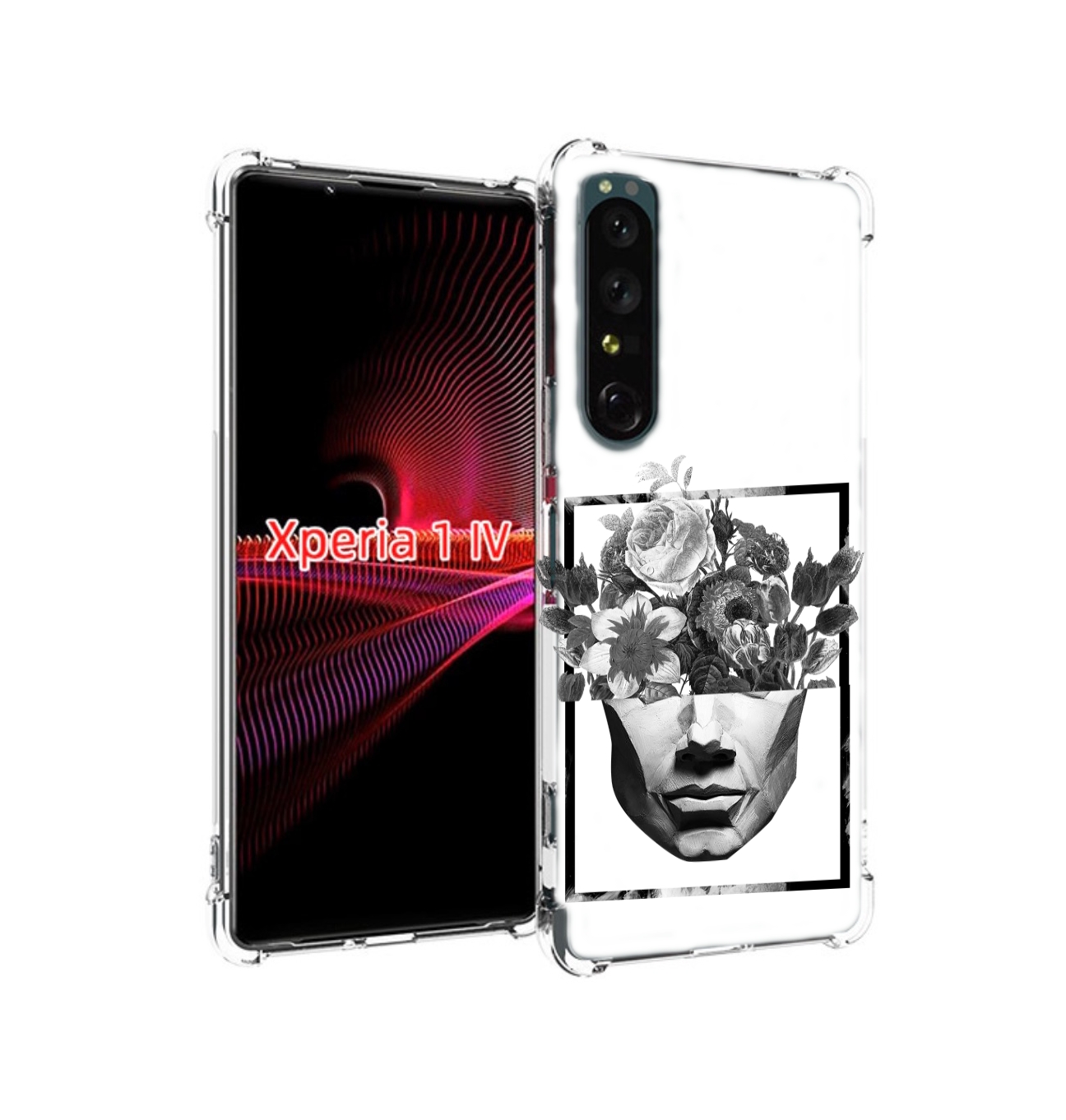 

Чехол накладка MyPads черно белая ваза в абстракции для Sony Xperi..., Прозрачный, Tocco