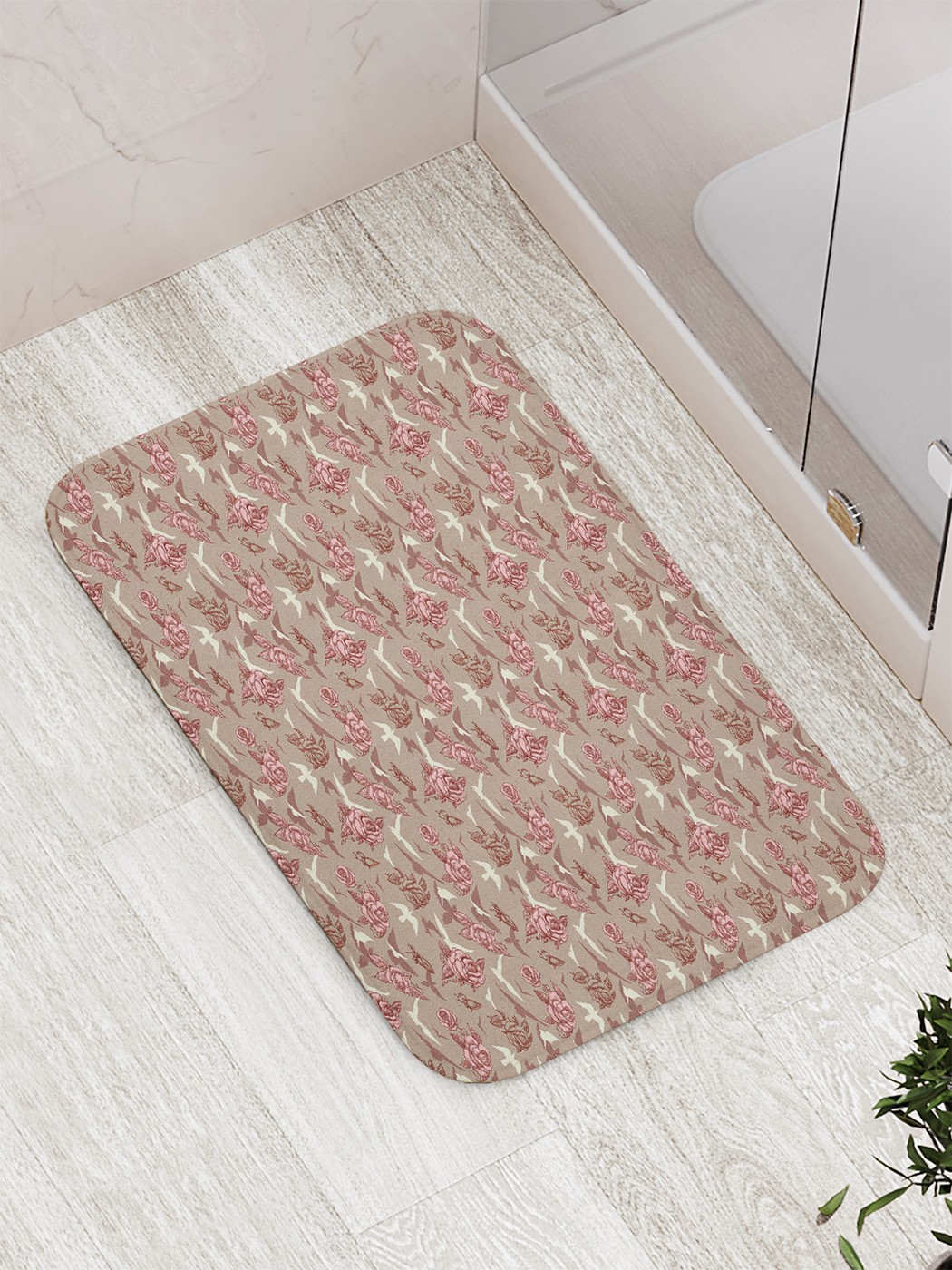 

Коврик противоскользящий для ванной, сауны, бассейна, 77х52 см bath_78457 JoyArty