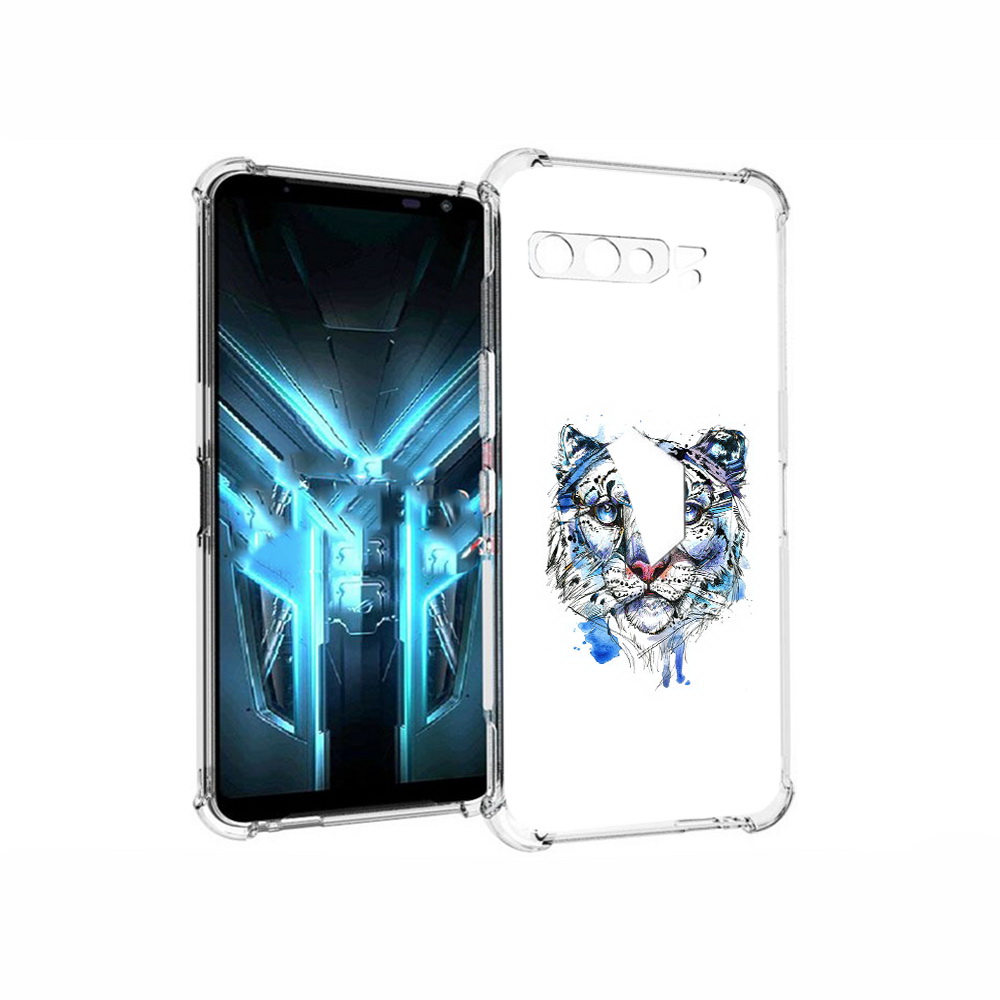 

Чехол MyPads Tocco для Asus ROG Phone 3 водяной тигр, Прозрачный, Tocco