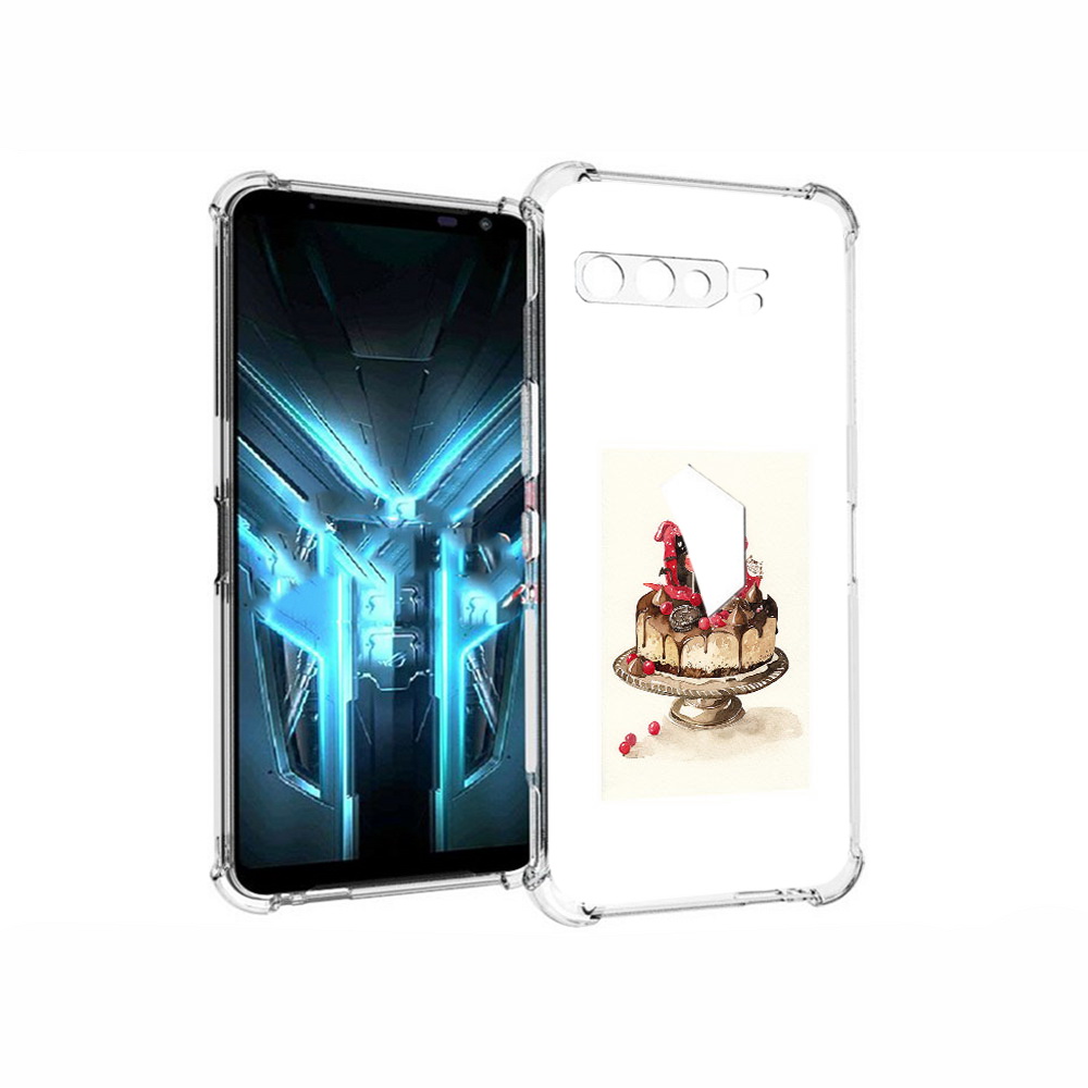 

Чехол MyPads Tocco для Asus ROG Phone 3 вкусный торт, Прозрачный, Tocco