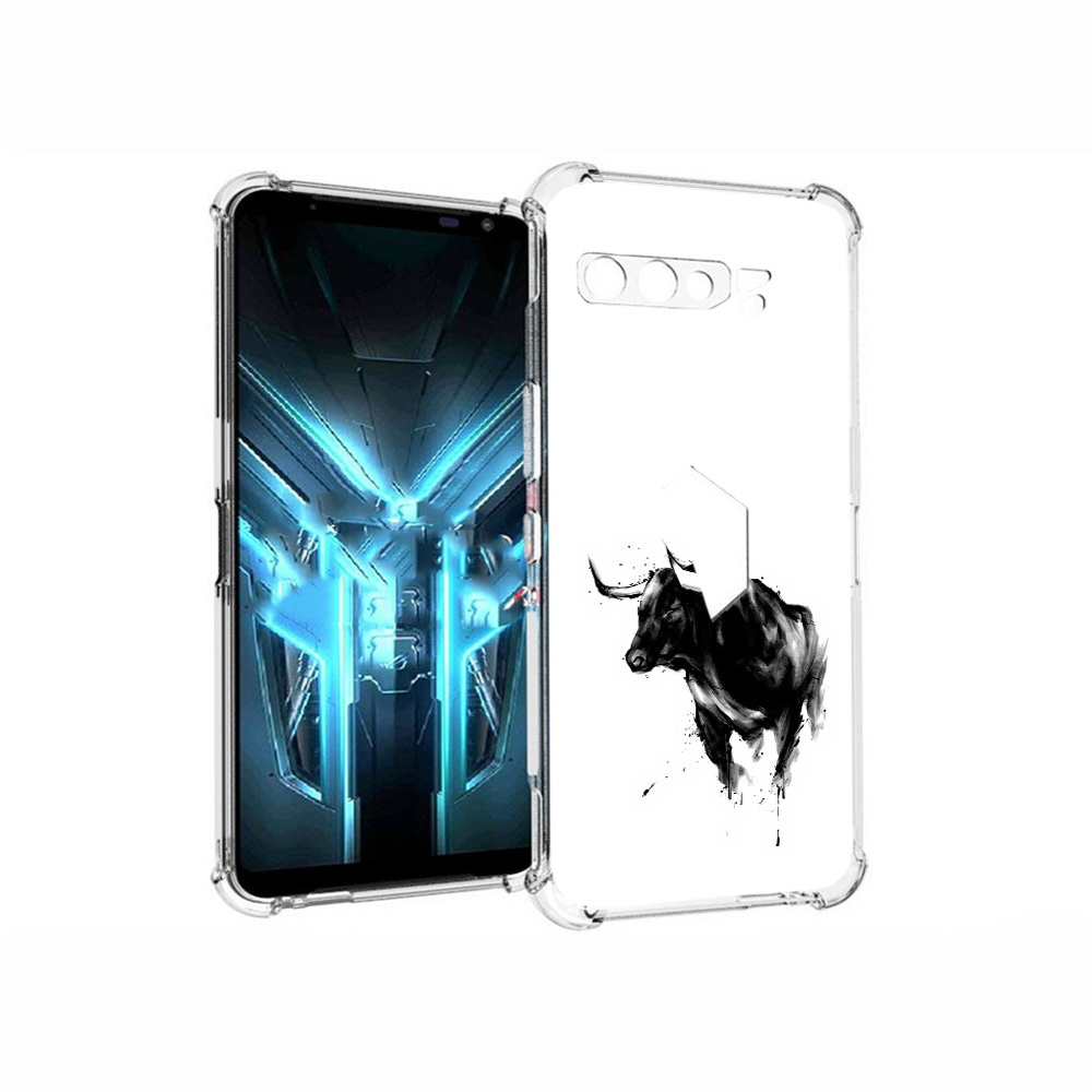 

Чехол MyPads Tocco для Asus ROG Phone 3 бык, Прозрачный, Tocco