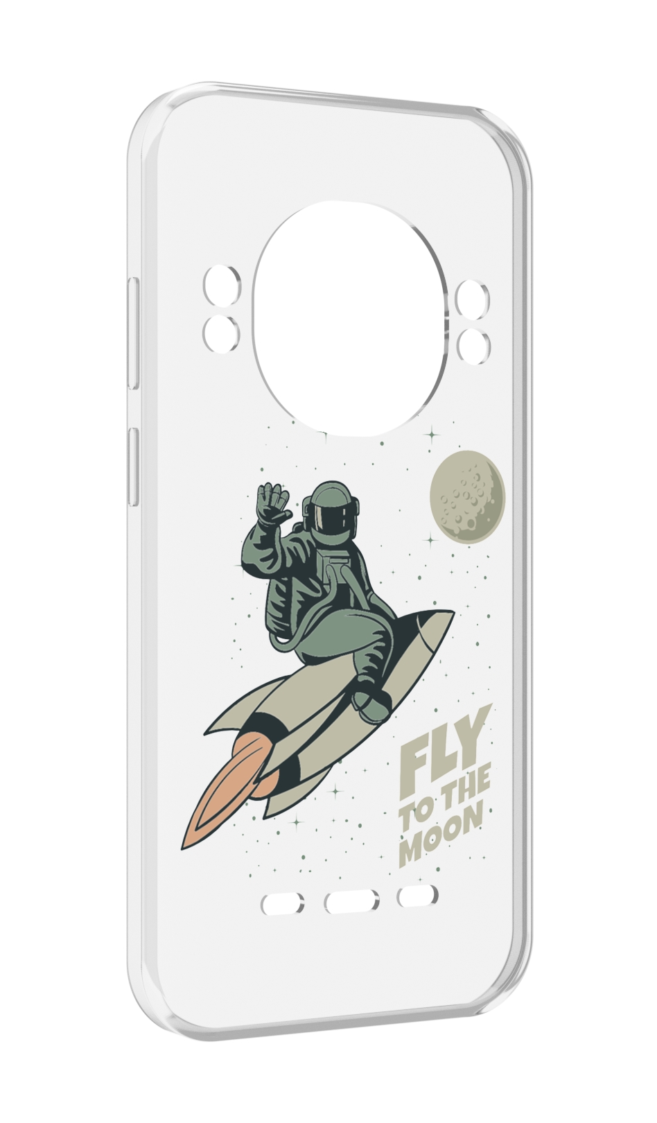 

Чехол Mypads Полет-На-Луну для Ulefone Power Armor 16 Pro, Прозрачный, Tocco