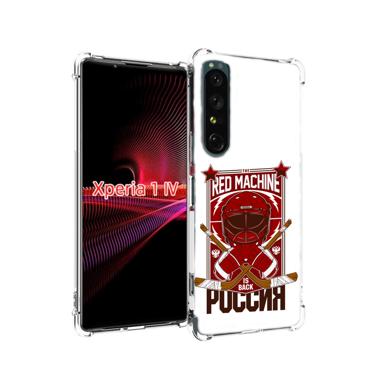 

Чехол накладка MyPads хоккей россия для Sony Xperia 1 IV, Прозрачный, Tocco