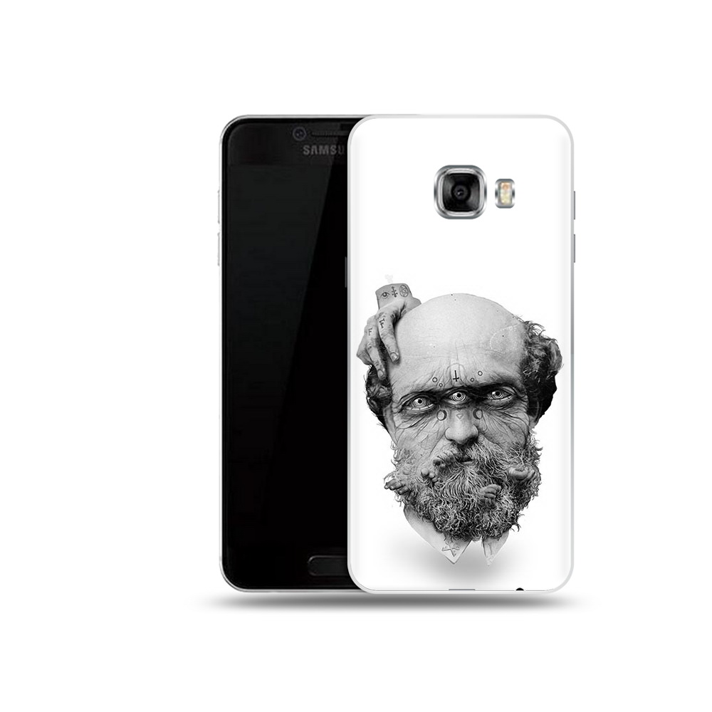 

Чехол MyPads Tocco для Samsung Galaxy C5 (2016) страшный бородатый мужчина абстракция, Прозрачный, Tocco