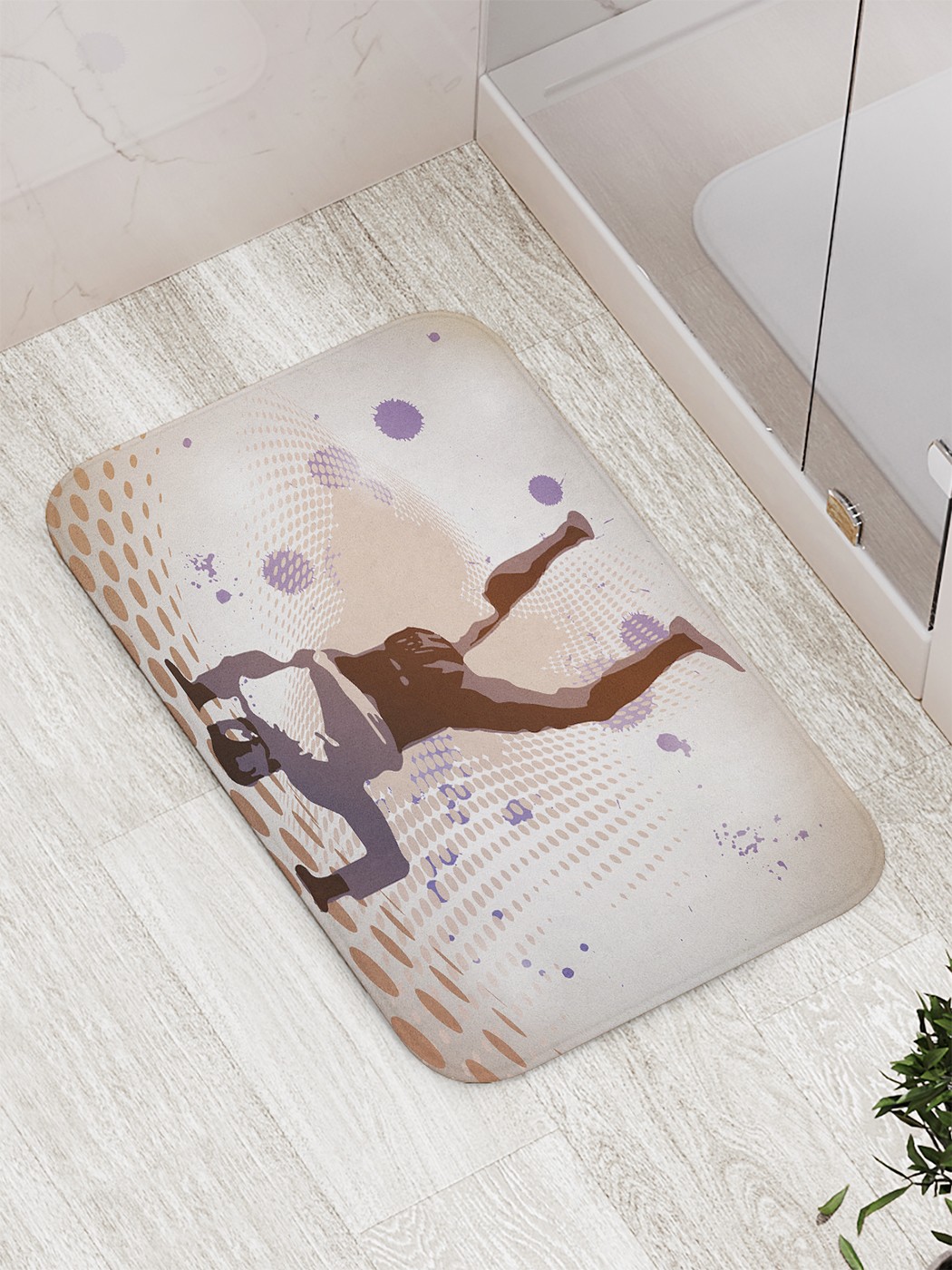 

Коврик противоскользящий для ванной, сауны, бассейна, 77х52 см bath_78443 JoyArty