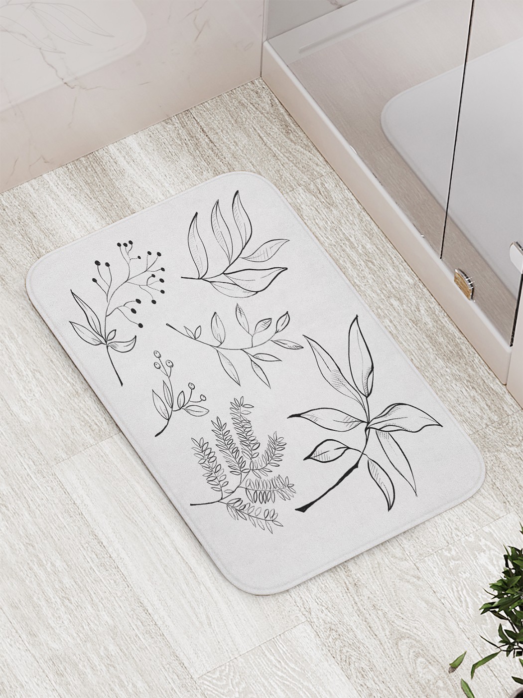 

Коврик противоскользящий для ванной, сауны, бассейна, 77х52 см bath_78369 JoyArty