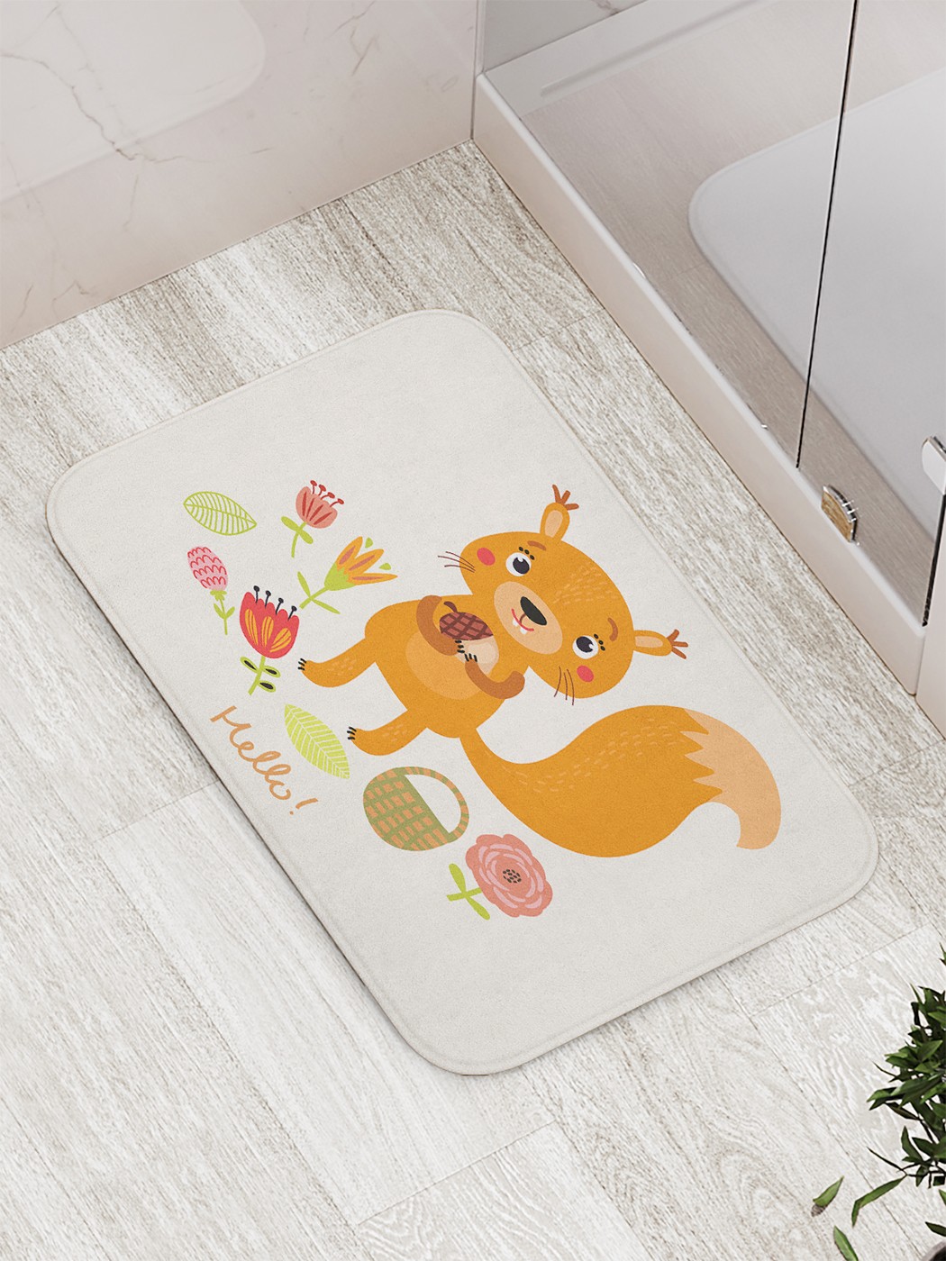 

Коврик противоскользящий для ванной, сауны, бассейна, 77х52 см bath_78336 JoyArty