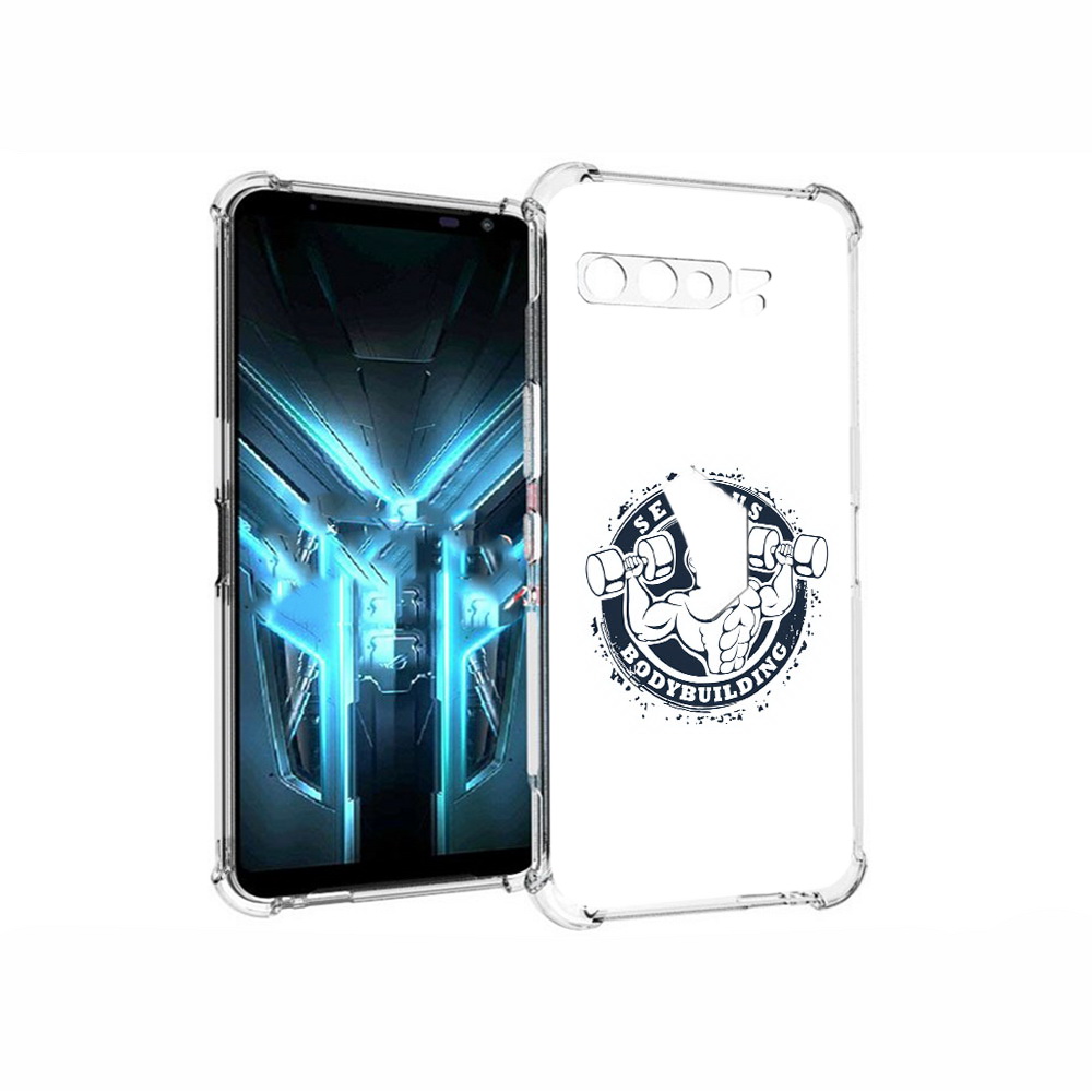 

Чехол MyPads Tocco для Asus ROG Phone 3 бодибилдинг воля к победе, Прозрачный, Tocco