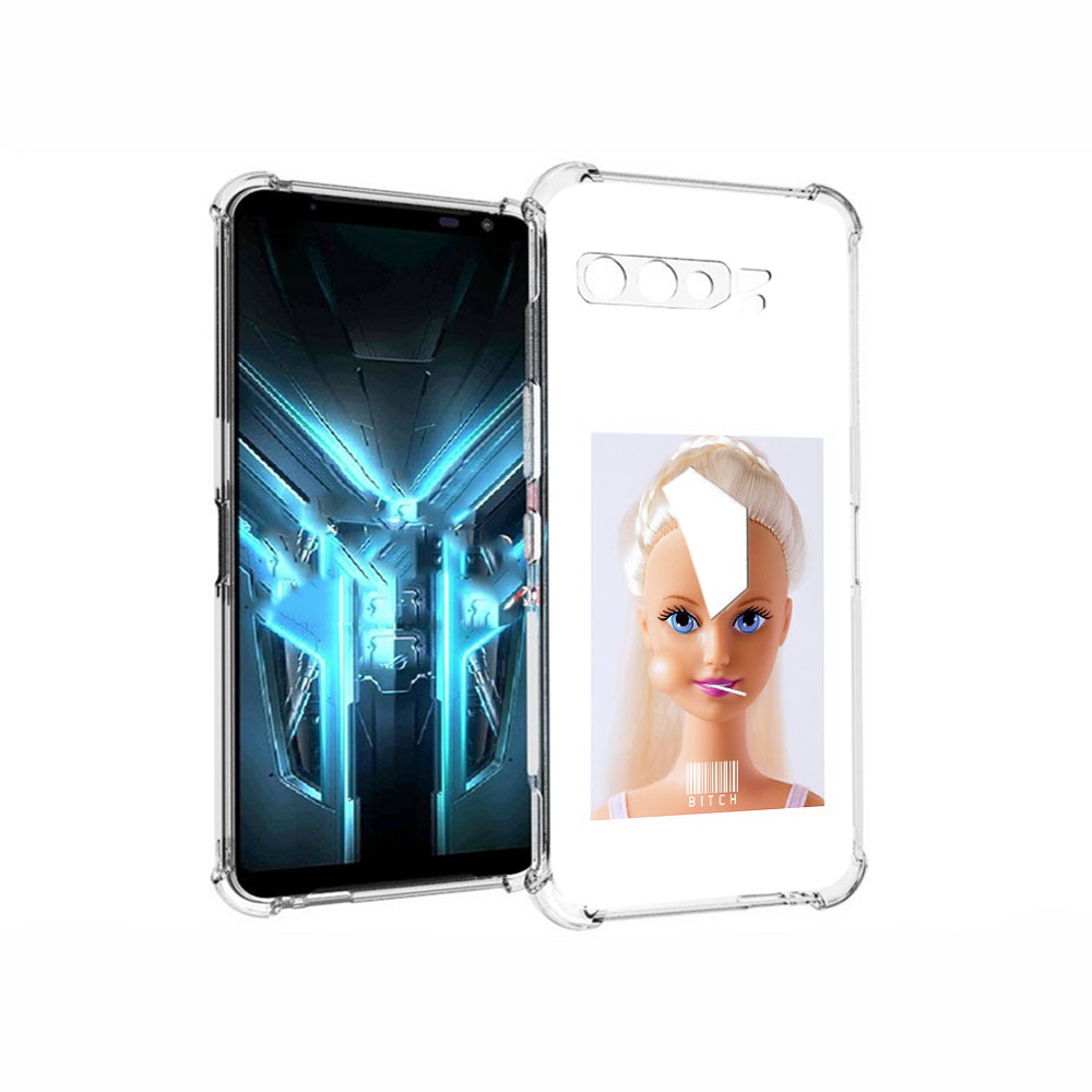

Чехол MyPads Tocco для Asus ROG Phone 3 барби, Прозрачный, Tocco