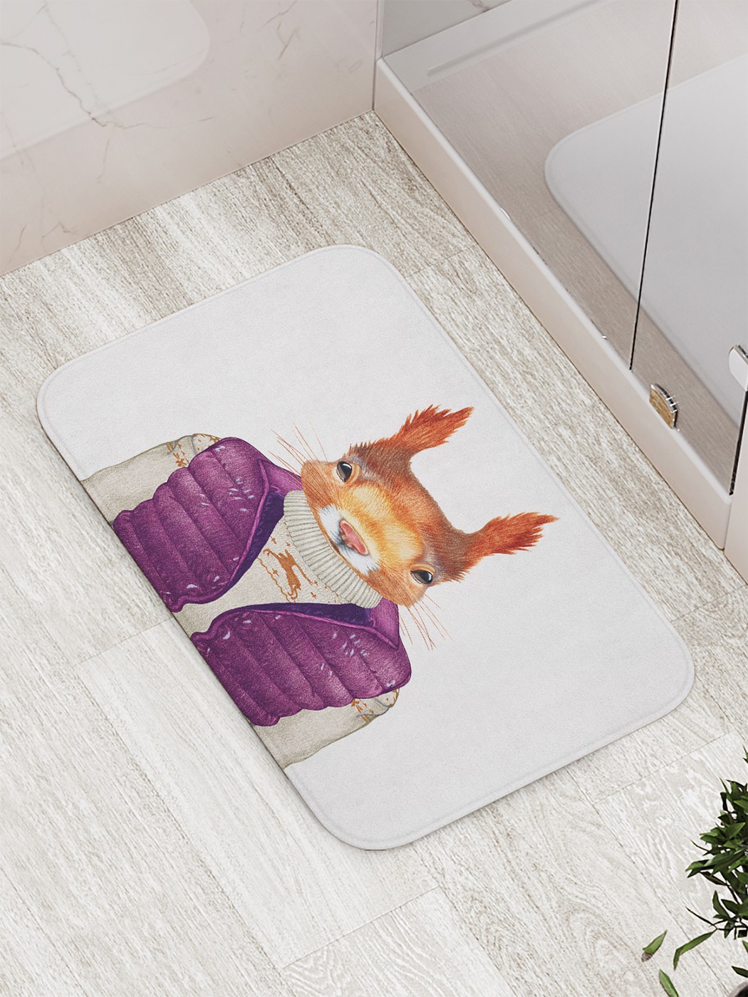 

Коврик противоскользящий для ванной, сауны, бассейна, 77х52 см bath_78330 JoyArty